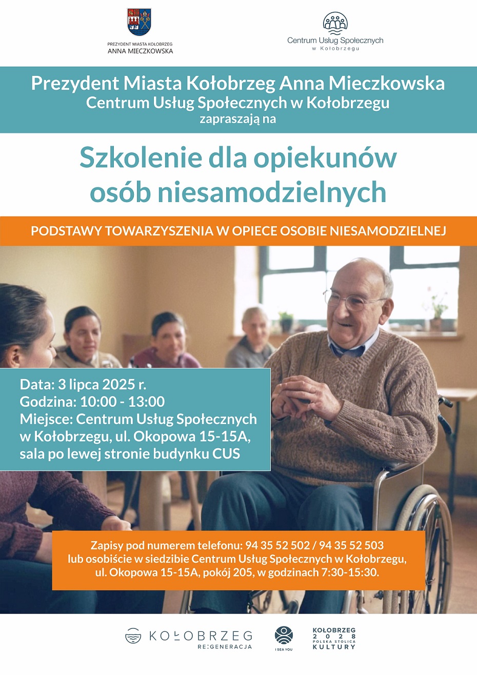 plakat szkolenie dla opiekunów
